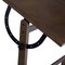 Classic Design Vintage Wood Drafting Table with 42"x 30" Adjustable Top and Pencil Groove - Distressed Black